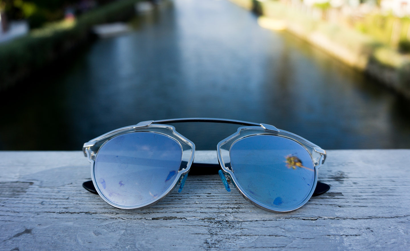 sunglasses on the canal